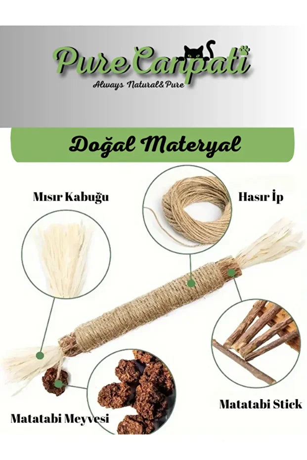 Doğal Kedi Çiğneme Çubuğu